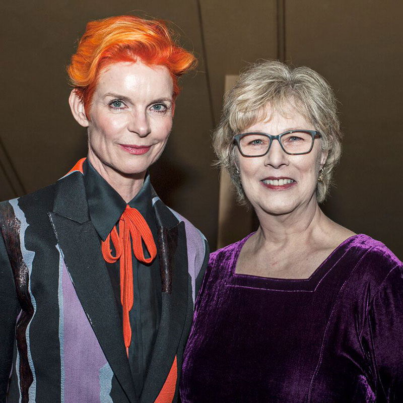 Carol with Costume Designer Sandy Powell